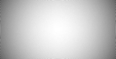Concentric circle sound wave abstract line pattern vector