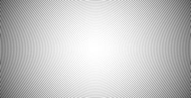 Concentric circle sound wave abstract line pattern vector