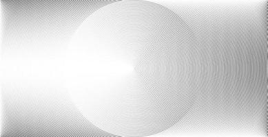 Concentric circle sound wave abstract line pattern vector