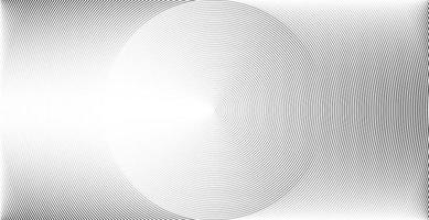 Concentric circle sound wave abstract line pattern vector