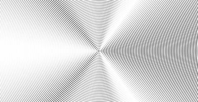 Concentric circle sound wave abstract line pattern vector