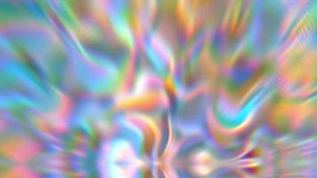 fundo abstrato iridescente com textura holográfica video