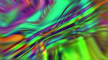 Abstract Neon Iridescent Flowing Background video