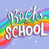 Back to school banner illustration vector