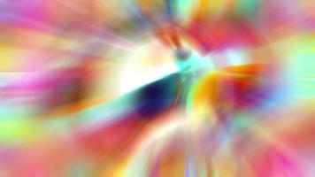 túnel prismático abstrato com raios de luz coloridos video