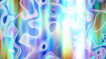 Pink and Blue Shapes Flow Over a Prismatic Background video