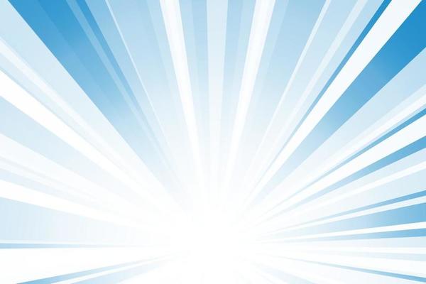 Bright ray abstract and light blue background