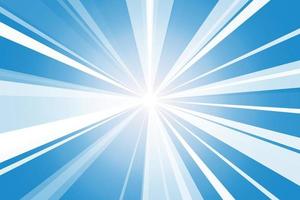 Bright ray abstract and light blue background vector