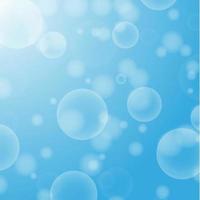 Abstract blue blurred background with bokeh effect vector