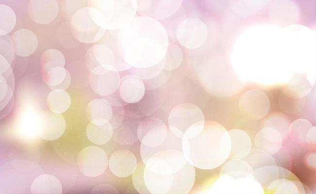 Multicolored blurry bokeh on a red background