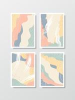 Abstract background vector in art style arranged as a set