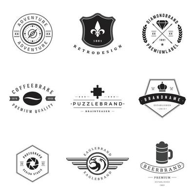 Vintage Logo Vector Art, Icons, and Graphics for Free Download