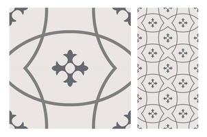 vintage tiles patterns antique seamless design in Vector illustration