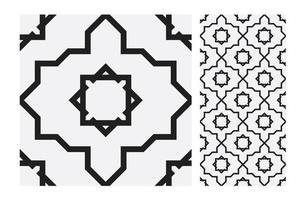 vintage tiles patterns antique seamless design in Vector illustration