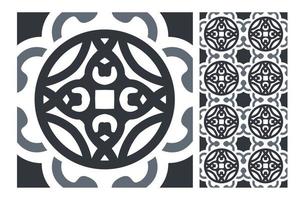 vintage tiles patterns antique seamless design in Vector illustration