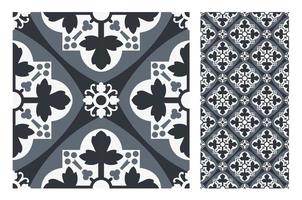 vintage tiles patterns antique seamless design in Vector illustration