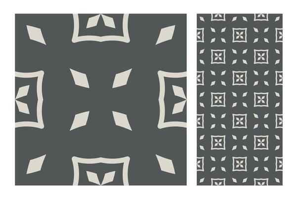 vintage tiles patterns antique seamless design in Vector illustration