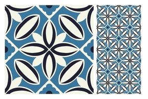 vintage tiles patterns antique seamless design in Vector illustration