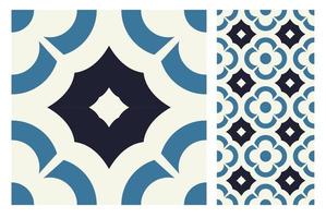 vintage tiles patterns antique seamless design in Vector illustration