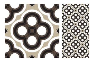 vintage tiles patterns antique seamless design in Vector illustration