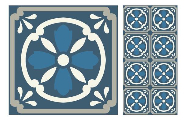 vintage tiles patterns antique seamless design