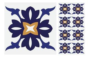 patrones de azulejos vintage antiguo diseño sin costuras vector