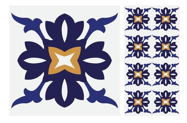 vintage tiles patterns antique seamless design