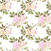 Seamless Pattern For Fashion and Textile With Floral Concept Template vector