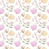Seamless Pattern For Fashion and Textile With Floral Concept Template vector