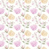 Seamless Pattern For Fashion and Textile With Floral Concept Template vector