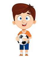 Boy cartoon character Cute funny child vector