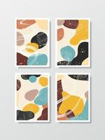 Abstract background vector in art style arranged as a set