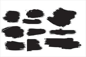 brush black ink vector