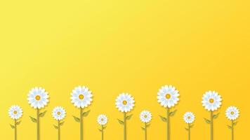 Beautiful realistic flower background vector