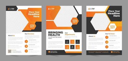 Medical Flyer Template vector design Layout template in A4 size