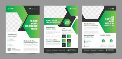 Medical Flyer Template vector design Layout template in A4 size