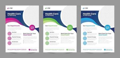 Medical Flyer Template vector design Layout template in A4 size