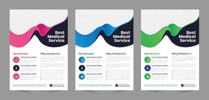 Medical Flyer Template vector design Layout template in A4 size