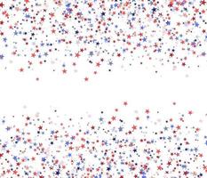 Red blue and white stars with blank space in the centre vector