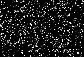 Snow texture on black background vector