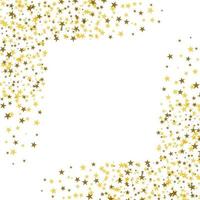 Golden stars with white square in the middle vector