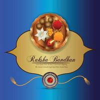 Realistic vector illustration of happy rakhi the festival of india with vector illustration