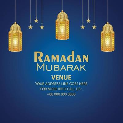 Creative vector illustration of ramadan kareem vector illustration and background