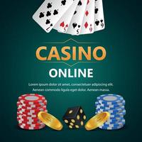 jogo de casino online com fundo de luxo 2302071 Vetor no Vecteezy