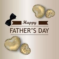 Happy fathers day celebration greeting card and background vector