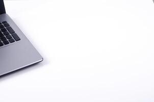 Laptop on a white background photo