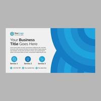 Modern corporate business banner template layout vector