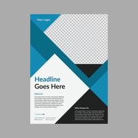 Business Flyer leaflet corporate layout design vector