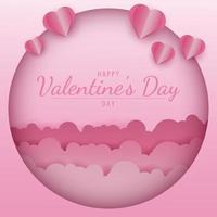 Valentines day celebration background vector