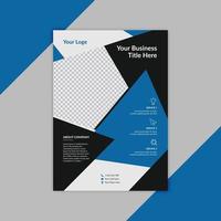 Modern Blue Professional Business Flyer Template Vector